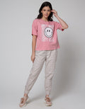 Nevada Boxy Happy Days Kaos Wanita