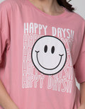 Nevada Boxy Happy Days Kaos Wanita