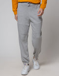 Cole Jogger Knit Terry With Cut N Sewn At Knee And Zip