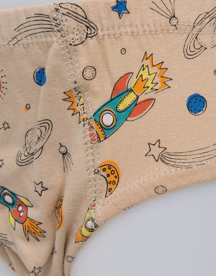 Kidz Too Brief Pack Of 5 Boy Space