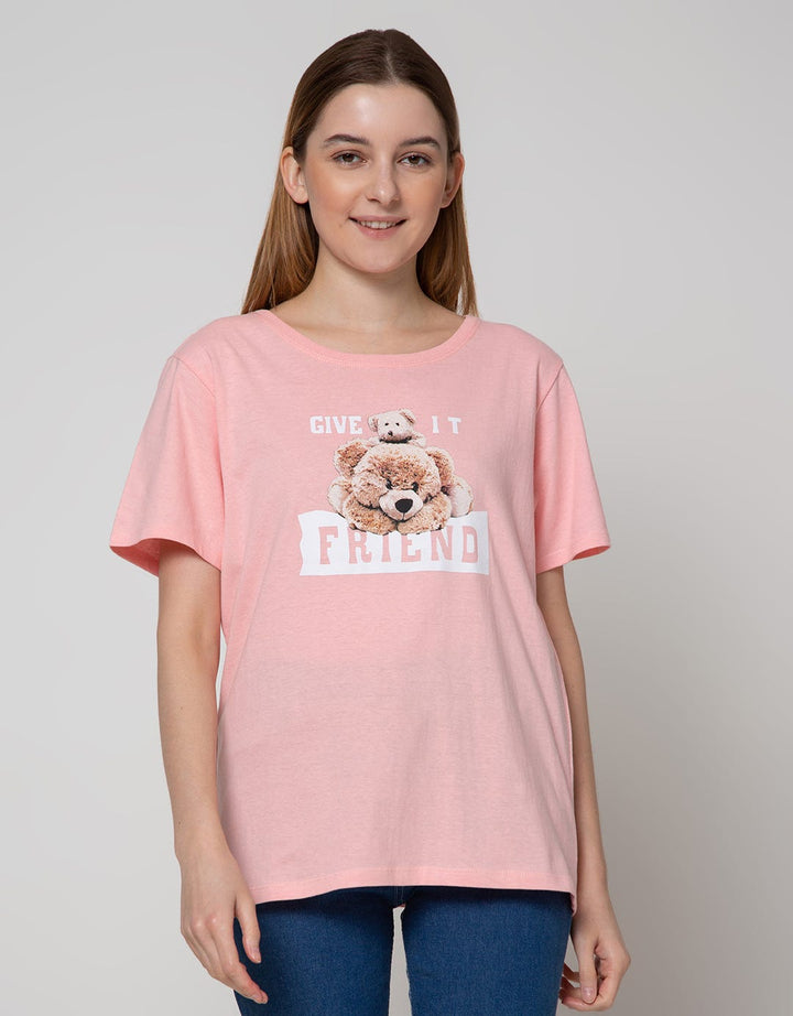Nevada Short Sleeve T-Shirt Solid Give It Friend