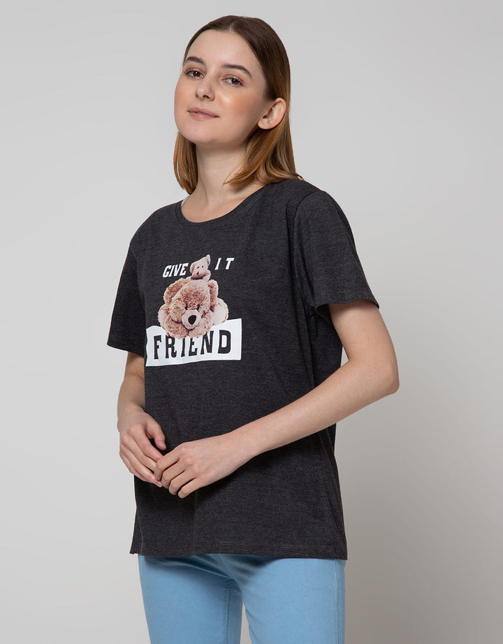 Nevada Short Sleeve T-Shirt Solid Give It Friend