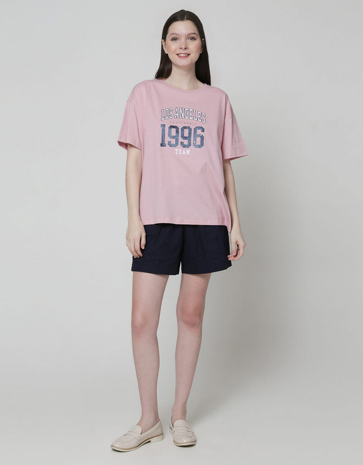 Nevada Short Sleeve T-Shirt Solid Cotton Usa Los Angeles 1996