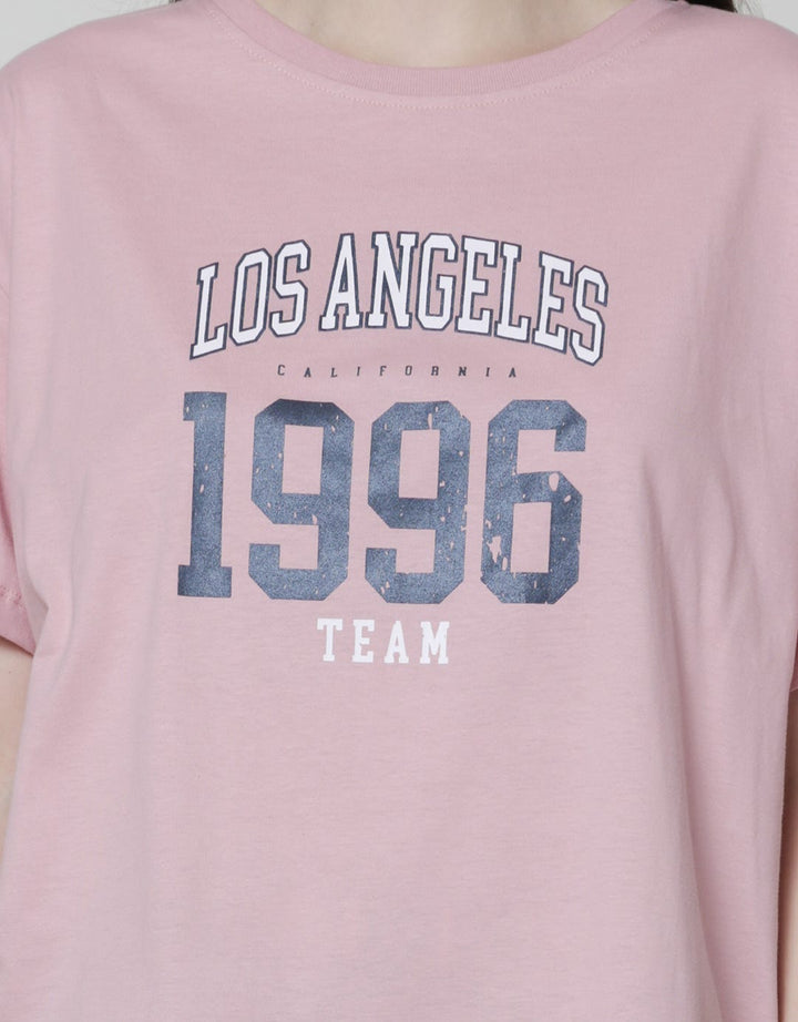 Nevada Short Sleeve T-Shirt Solid Cotton Usa Los Angeles 1996