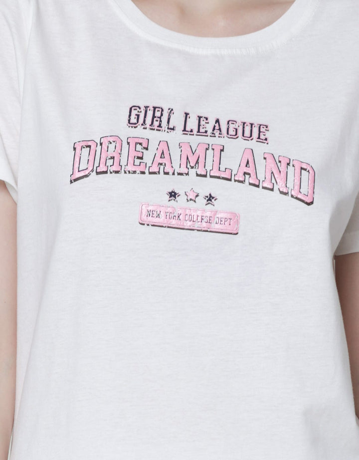 Nevada Short Sleeve T-Shirt Solid Cotton Usa Dreamland Regular