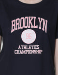 Nevada Short Sleeve T-Shirt Solid Cotton Usa Brooklyn Regular