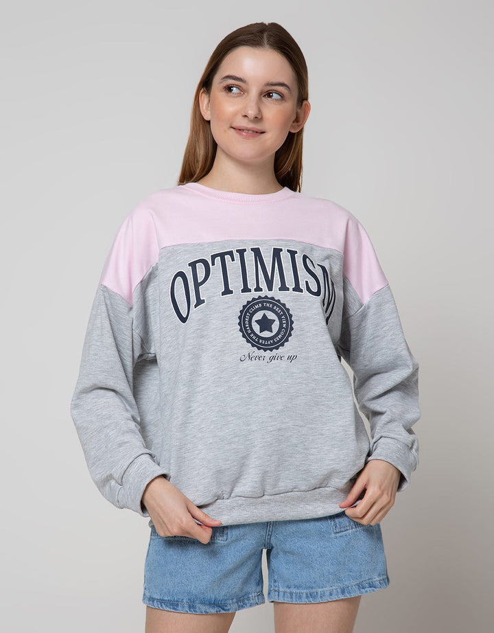 Nevada Sweatshirt Solid Optimism