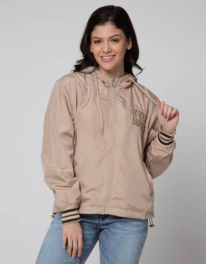 Nevada Varsity Solid Jaket Wanita