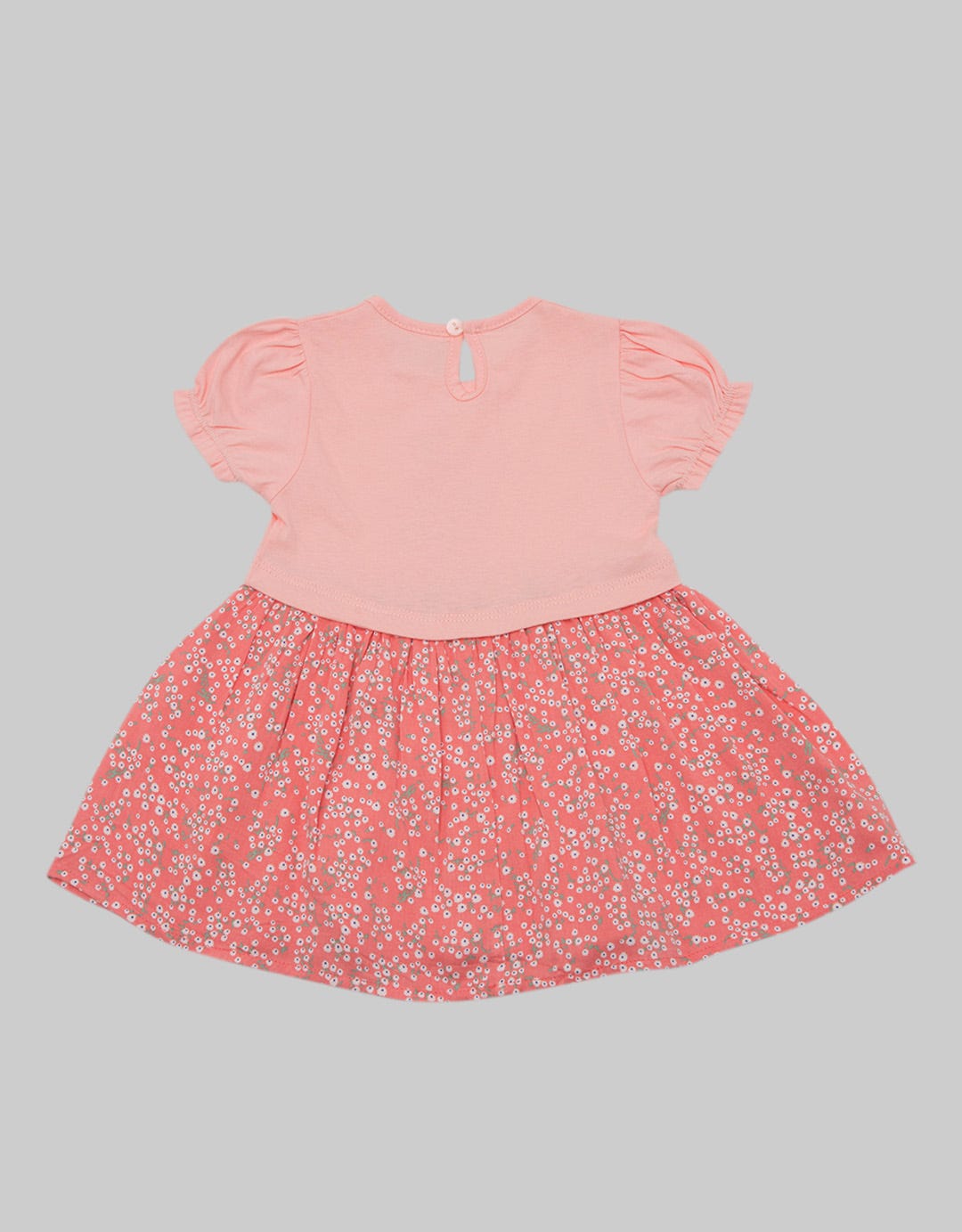Pipiniko Short Sleeve Midi Dress Combi Knit Bunny