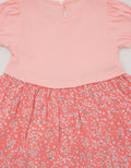 Pipiniko Short Sleeve Midi Dress Combi Knit Bunny