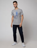 Crocodile Logo Print Graphic Men's T-Shirt