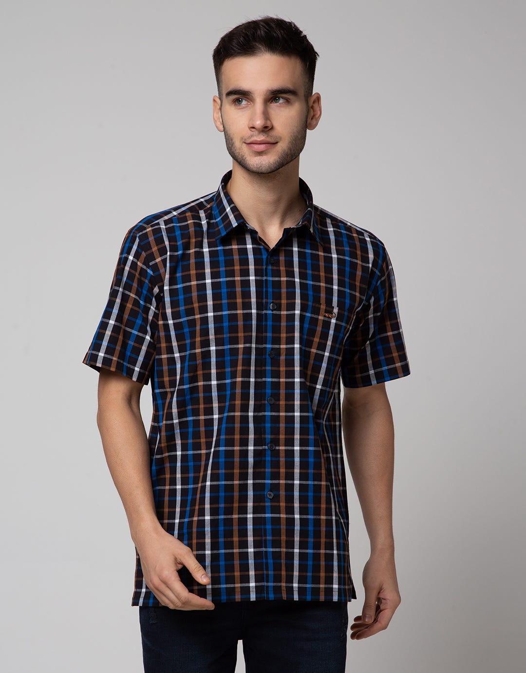 Crocodile Kemeja Casual Lengan Pendek Pria