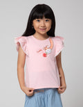 Little M Ruffle Sleeve Kaos Anak Perempuan