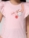Little M Ruffle Sleeve Kaos Anak Perempuan