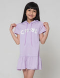 Little M Short Sleeve Midi Dress Hoody Cool Cat