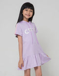 Little M Short Sleeve Midi Dress Hoody Cool Cat