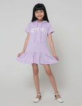 Little M Short Sleeve Midi Dress Hoody Cool Cat