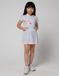 Little M Short Sleeve Midi Dress Hoody Giraffe