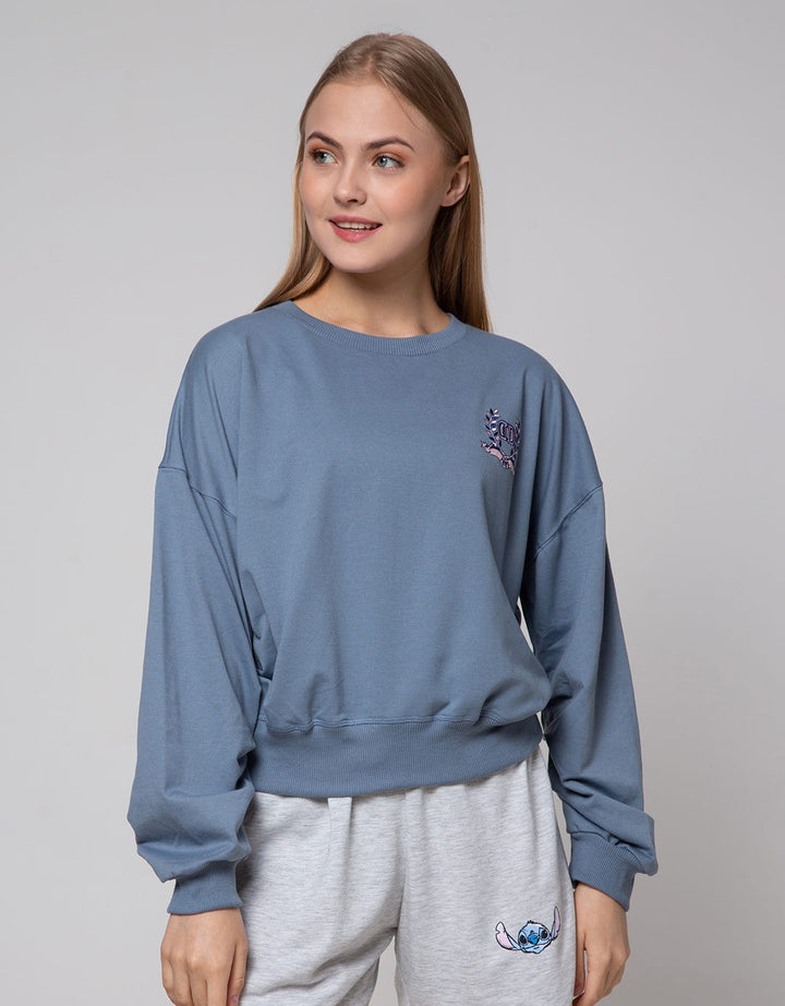 Details Sewn Embro Sweater Wanita