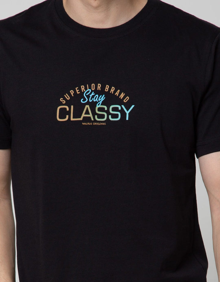 Walrus T-Shirt Studio Print Stay Classy