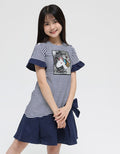 Donita Dress Casual Unicorn Stripe