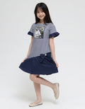 Donita Dress Casual Unicorn Stripe