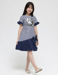 Donita Dress Casual Unicorn Stripe