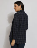 Expand Plaid Checks Blouse Wanita