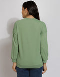 Expand Denim Sweatshirt Print Wanita