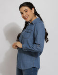 Expand Denim Blouse Wanita