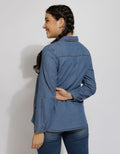 Expand Denim Blouse Wanita