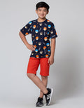 Aero Short Sleeve T-Shirt Anime Face Kiddos