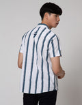 Cardinal Jeans Kemeja Lengan Pendek Multi Stripe