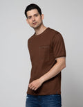 Details Short Sleeve T-Shirt R Neck Tencel Solid With Pocket