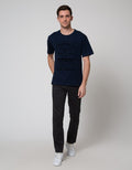 Details Short Sleeve T-Shirt R Neck Print Washing