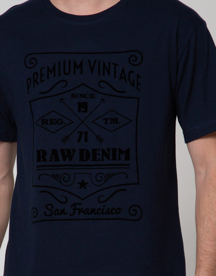Details Short Sleeve T-Shirt R Neck Print Washing