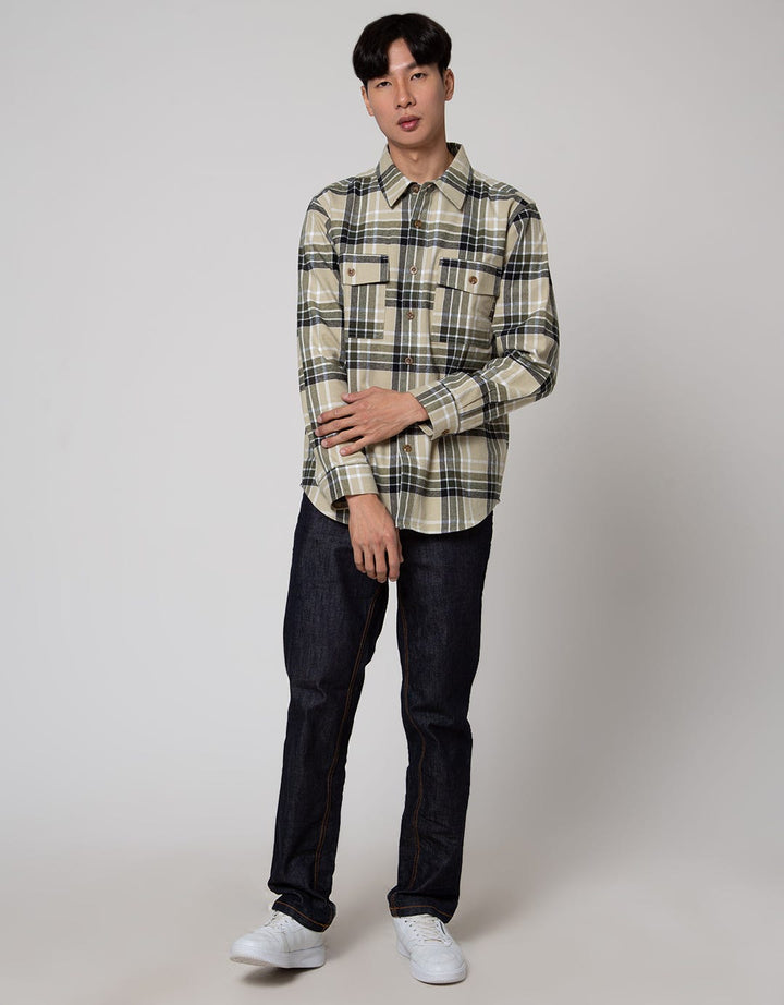 Details Jacket Kemeja Flannel Check