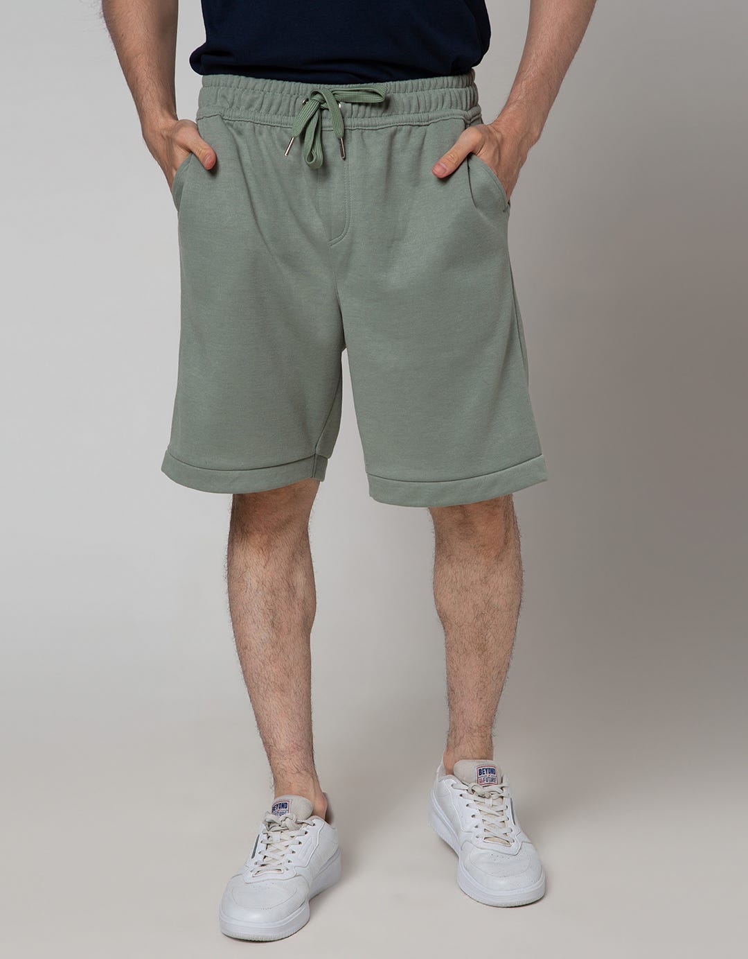 Details Short Pants Pullon Zipper Paneling