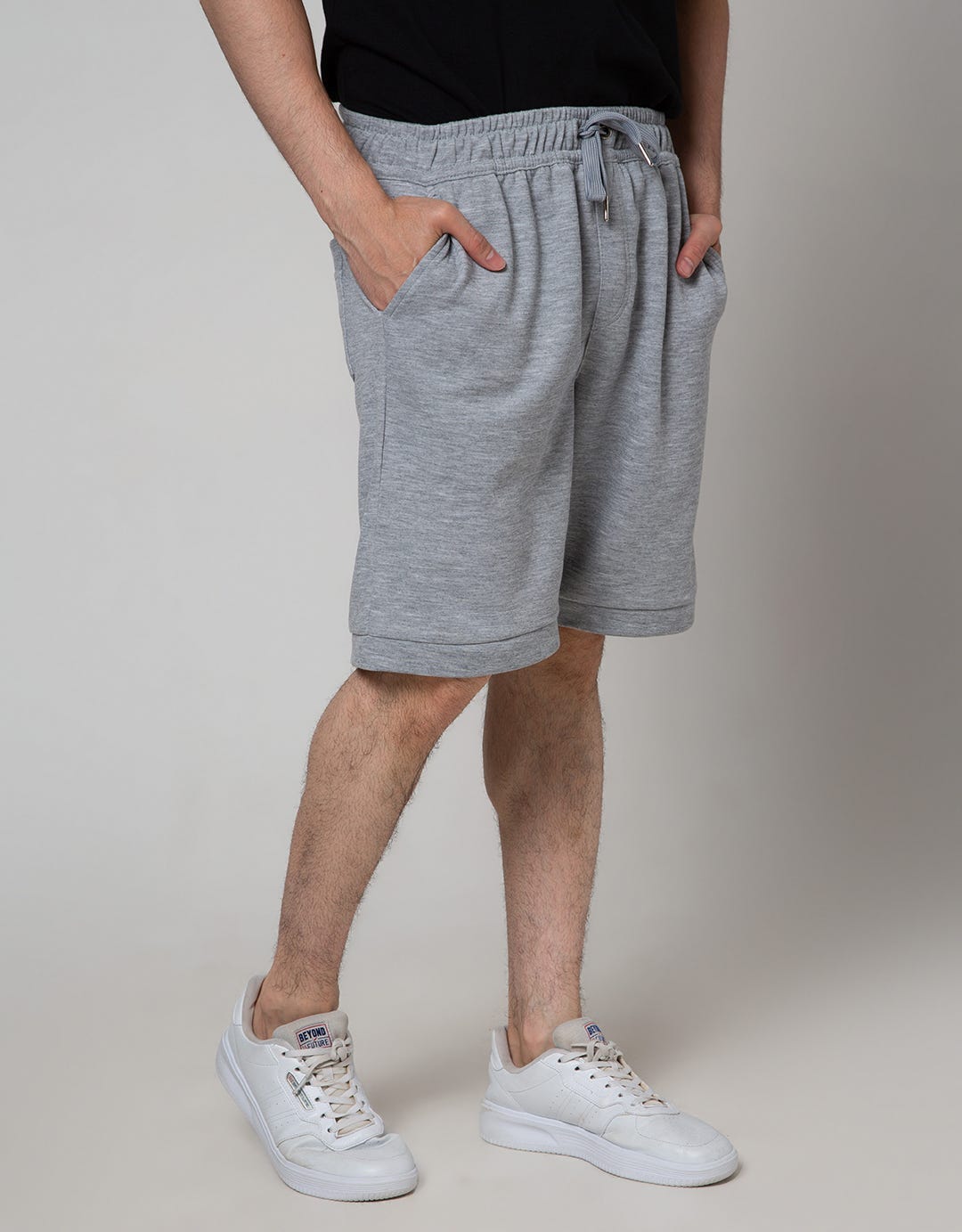 Details Short Pants Pullon Zipper Paneling