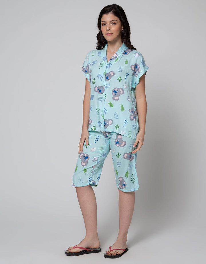 Nevada Double Koala Capri Piyama Wanita