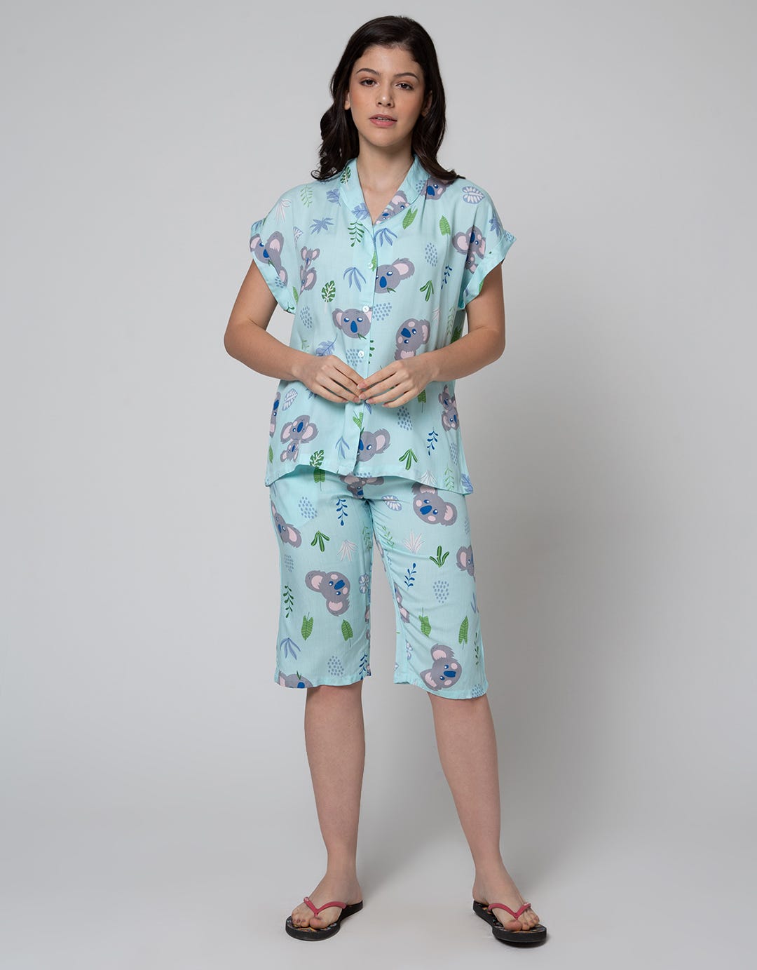 Nevada Double Koala Capri Piyama Wanita