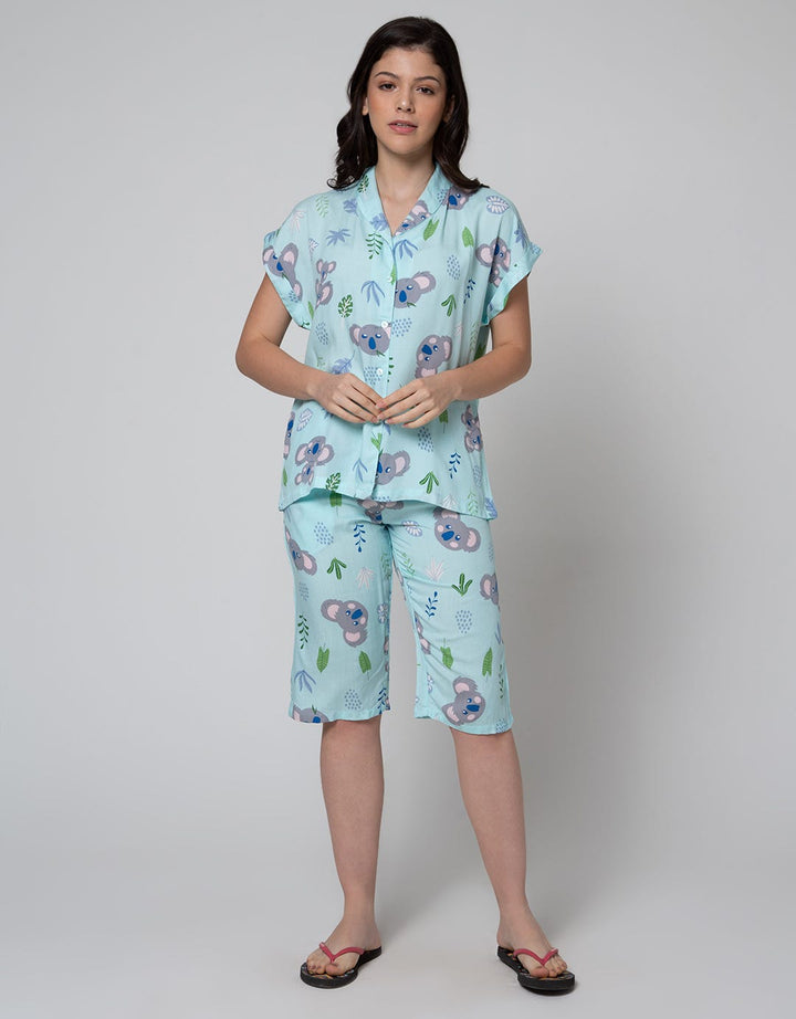 Nevada Double Koala Capri Piyama Wanita