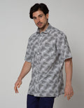 Cole Short Sleeve Shirt Print Motif Abstrak