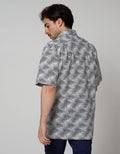 Cole Short Sleeve Shirt Print Motif Abstrak
