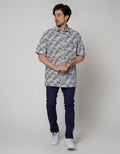 Cole Short Sleeve Shirt Print Motif Abstrak