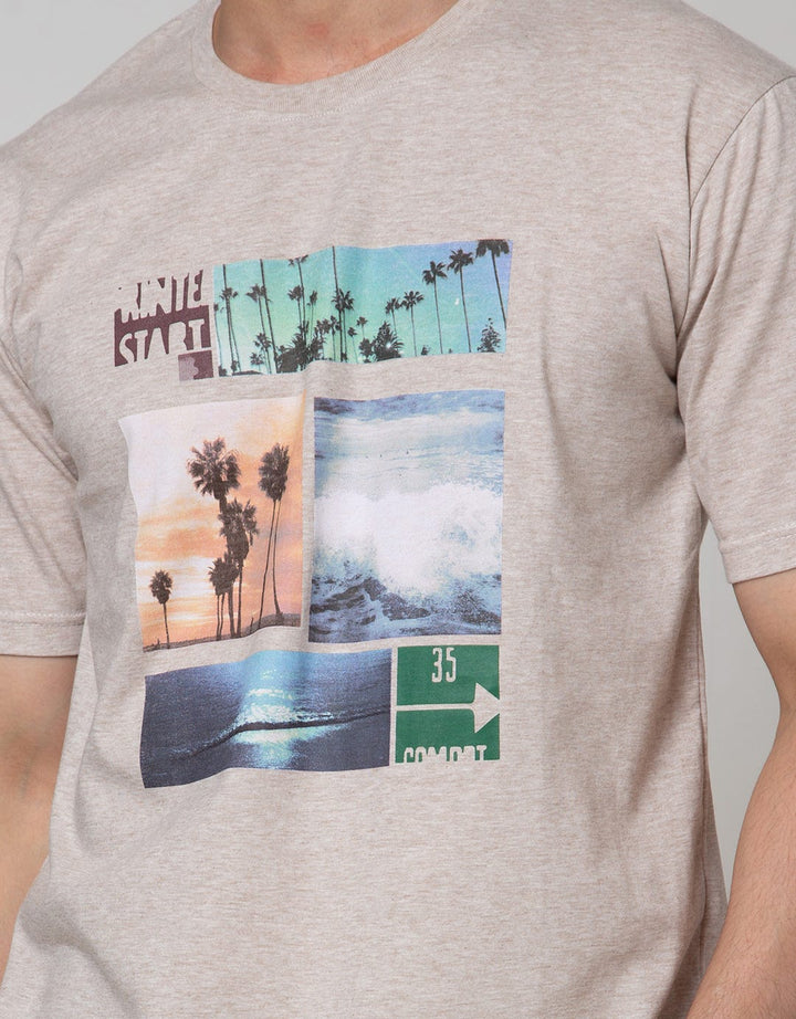 T Zone Short Sleeve T-Shirt Photoprint Theme Pop City Start