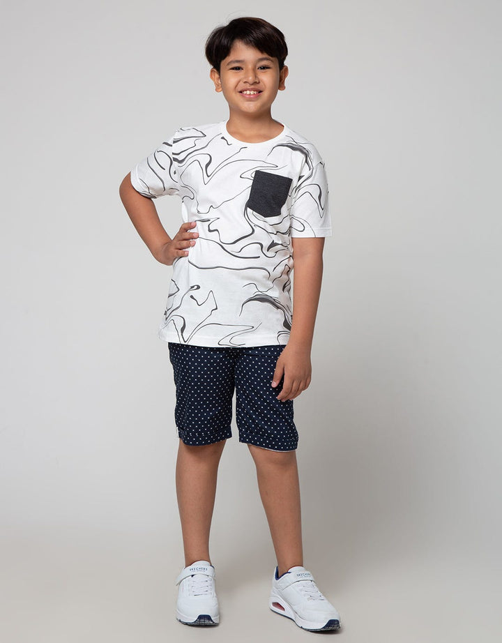 Nevada Short Sleeve T-Shirt Abstract Pocket