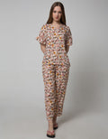 St. Yves Women Short Sleeve Pyjama Pants Papper Flower