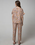 St. Yves Women Short Sleeve Pyjama Pants Papper Flower