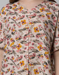 St. Yves Women Short Sleeve Pyjama Pants Papper Flower
